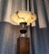Art Deco Lampe aus Walnuss, Chrom und Alabaster 4