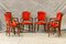 Red Dining Chairs, Set of 6, Image 6