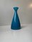 Teal Blue Cased Glass Vase from Holmegaard, 1970s 6