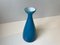 Teal Blue Cased Glass Vase from Holmegaard, 1970s 4