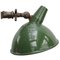 Vintage Green Enamel Industrial Cast Iron Scone Wall Light 1