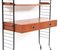 Mid-Century Modern Teak Free Standing Shelving Unit with Writing Table, 1960s, Set of 5, Image 8