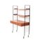 Mid-Century Modern Teak Free Standing Shelving Unit with Writing Table, 1960s, Set of 5, Image 4