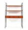 Mid-Century Modern Teak Free Standing Shelving Unit with Writing Table, 1960s, Set of 5, Image 2