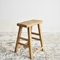 Large Antique Rustic Elm LN Stool 1