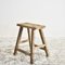 Grand Tabouret Rustique Antique en Orme 1