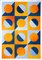 Natalia Roman, Yellow and Blue Diptych of Sunset Tiles, 2022, Acrylic on Watercolor Paper, Image 3