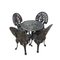Iron Garden Table & Matching Chairs, Set of 5 1