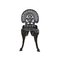 Iron Garden Table & Matching Chairs, Set of 5, Image 6