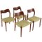 Model 71 Dining Chairs by Niels O Möller, Set of 4 5