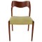 Model 71 Dining Chairs by Niels O Möller, Set of 4 7