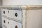 Swedish Gustavian Painted Grey Chests of Drawers, Set of 2, Image 6