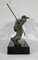 Art Deco Bronze Le Guetteur au Javelot Sculpture by A. Ouline, Image 20