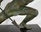 Scultura Le Guetteur au Javelot Art Déco in bronzo di A. Ouline, Immagine 7