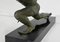 Scultura Le Guetteur au Javelot Art Déco in bronzo di A. Ouline, Immagine 18