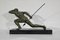 Art Deco Bronze Le Guetteur au Javelot Sculpture by A. Ouline, Image 24