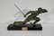 Art Deco Bronze Le Guetteur au Javelot Sculpture by A. Ouline, Image 1