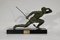 Art Deco Bronze Le Guetteur au Javelot Sculpture by A. Ouline 4