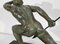 Art Deco Bronze Le Guetteur au Javelot Sculpture by A. Ouline 26