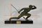 Art Deco Bronze Le Guetteur au Javelot Sculpture by A. Ouline 30