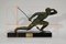 Art Deco Bronze Le Guetteur au Javelot Skulptur von A. Ouline 30