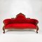 Antique French Three-Seater Sofa in Carved Oak, 1900s, Image 1