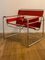 Butaca Wassily de lona roja de Marcel Breuer para Knoll International, Imagen 3