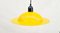 Lámparas colgantes Lampiatta esmaltadas en amarillo de Jonathan De Pas & Donato Durbino de Stilnovo, años 60. Juego de 2, Imagen 2