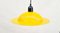 Yellow Enamel Lampiatta Pendant Lamps by Jonathan De Pas & Donato Durbino from Stilnovo, 1960s, Set of 2 2