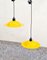 Lámparas colgantes Lampiatta esmaltadas en amarillo de Jonathan De Pas & Donato Durbino de Stilnovo, años 60. Juego de 2, Imagen 6