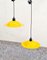 Yellow Enamel Lampiatta Pendant Lamps by Jonathan De Pas & Donato Durbino from Stilnovo, 1960s, Set of 2, Image 6