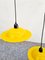 Lámparas colgantes Lampiatta esmaltadas en amarillo de Jonathan De Pas & Donato Durbino de Stilnovo, años 60. Juego de 2, Imagen 10