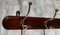 Articulated French Pitch Pine & Brass Coat Rack 2