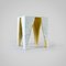Carrara Marble and Gold Leaf Raw Edge Side Table by Nicola Di Froscia for DFdesignlab 2