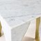 Carrara Marble and Gold Leaf Raw Edge Side Table by Nicola Di Froscia for DFdesignlab 3