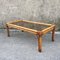 Rectangular Coffee Table in Rattan and Smoked Glass 5
