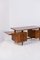 Schreibtisch aus Holz & Messing von Melchiorre Bega, 1950er 4
