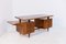 Schreibtisch aus Holz & Messing von Melchiorre Bega, 1950er 1