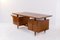 Schreibtisch aus Holz & Messing von Melchiorre Bega, 1950er 6