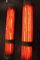 Vintage French Tall Red Glass Sconce 7