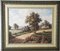 P. Wilson, Paesaggio con casa rustica e prato fiorito, Olio su tela, Incorniciato, Immagine 8