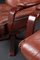 Danish Brown Leather Swivel Chairs, Set of 2 4