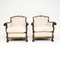 Antique Swedish Satin Birch Armchairs , Set of 2, Image 2