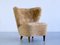 Swedish Lounge Chairs in Sheepskin and Ash Wood by Johannes Brynte, 1940s, Set of 2 4