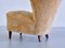 Swedish Lounge Chairs in Sheepskin and Ash Wood by Johannes Brynte, 1940s, Set of 2 9