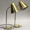 Verstellbare Mid-Century Tischlampen aus Messing von Jacques Biny für Luminalité, 1950er, 2er Set 2