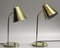 Mid-Century Adjustable Table Lamps in Brass by Jacques Biny for Luminalité, 1950s, Set of 2 1