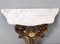 Vintage Italian Console with Portuguese Marble Top and Golden Plaster Frame 6