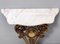 Vintage Italian Console with Portuguese Marble Top and Golden Plaster Frame, Image 6