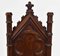 Antique Gothic Walnut Hall Chairs, 1850s, Set of 2 4